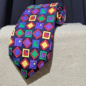 Rooster 100% Silk Vibrant Color Necktie 58" x 4" Made in USA